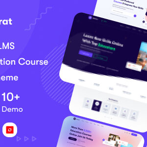 Educrat – Online Course Education WordPress Theme