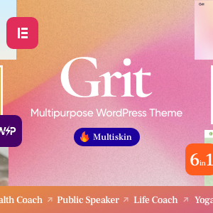 Grit – Coaching & Online Courses Multiskin WordPress Theme