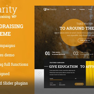 InCharity | Fundraising, Non-profit organization WordPress Theme