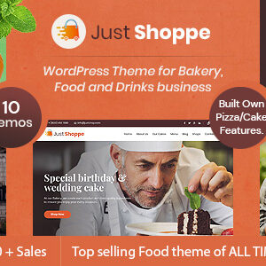 Justshoppe – Elementor Cake, Bakery & Food WordPress
