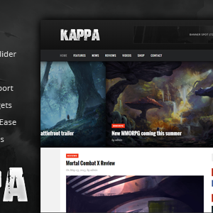 Kappa – A Gaming WordPress Theme