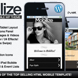 Mobilize – jQuery Mobile WordPress Theme