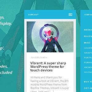 Vibrant: A Super Sharp WordPress Mobile Theme