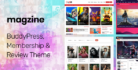 Magzine – BuddyPress, Membership, Review Multi-Purpose WordPress Theme